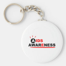 Conciencia de las ayudas (Rd/Blk) Llaveros Personalizados