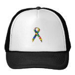 Conciencia del autismo de la cinta gorra