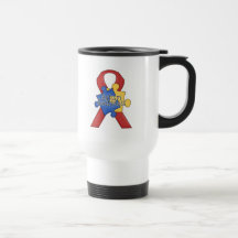 Conciencia del autismo tazas de café