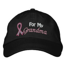 Conciencia del cáncer de pecho para mi abuela gorra bordada