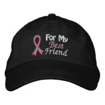 Conciencia del cáncer de pecho para mi mejor amigo gorras bordadas