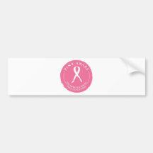 Conciencia del cáncer de pecho etiqueta de parachoque
