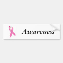 Conciencia del cáncer de pecho etiqueta de parachoque