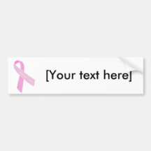 Conciencia del cáncer de pecho etiqueta de parachoque