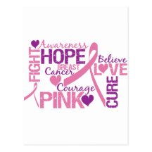 Conciencia del cáncer de pecho postal