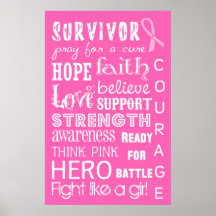 Conciencia del cáncer de pecho posters