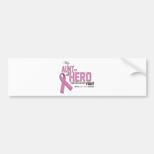 Conciencia del cáncer de pecho: tía etiqueta de parachoque