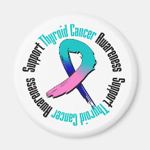 Conciencia del cáncer de tiroides de la ayuda imanes de nevera