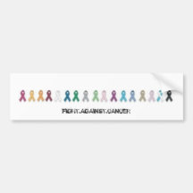 conciencia del cáncer etiqueta de parachoque
