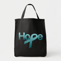Conciencia del cáncer ovárico de la cinta del trul bolsas de mano