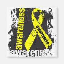 Conciencia del sarcoma de Ewing del Grunge Imán Para Frigorifico