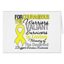 Conciencia del sarcoma de la ayuda del tributo felicitaciones