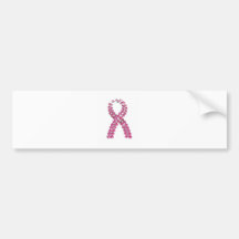 CONCIENCIA ROSADA DEL CÁNCER DE PECHO DE LA CINTA PEGATINA DE PARACHOQUE