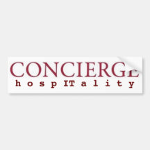 CONCIERGE PEGATINA DE PARACHOQUE