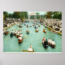 Concierto de la banda, parque de la isla de la bel posters