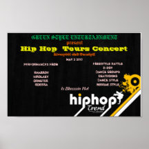 Concierto de los viajes de Hip Hop Poster