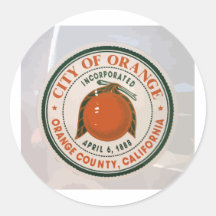 Condado de Orange, Ca, los E.E.U.U. Pegatinas