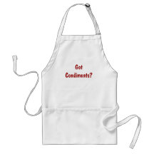 ¿Condimentos conseguidos? Delantal