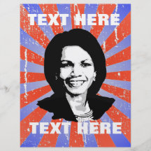 Condoleezza Rice Flyer Personalizado