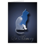 Condolencia de la muerte del gato para el dueño de tarjeton