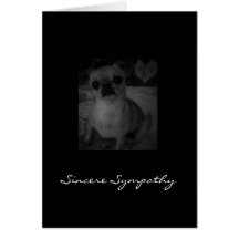 Condolencia del mascota tarjeton