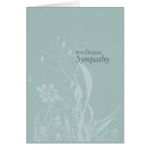 Condolencia suave de 2625 Seafoam Tarjeta