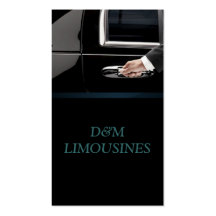 Conductor del servicio de Limo, taxi, tarjeta de v