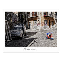 Conductor siciliano postales