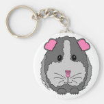 Conejillo de Indias gris Llaveros Personalizados