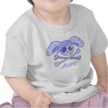 Conejito azul Arr del pirata Camiseta