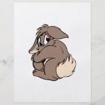Conejito de Brown que mira sobre shoulder.png Tarjetas Publicitarias