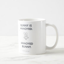 Conejito de los badass WW027 enfadado Tazas