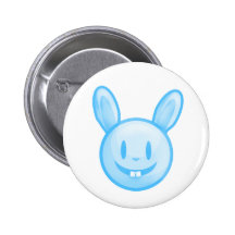 Conejito de pascua azul pins
