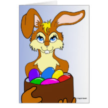 Conejito de pascua felicitación
