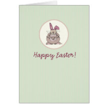 Conejito de pascua felicitación