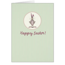 Conejito de pascua felicitaciones