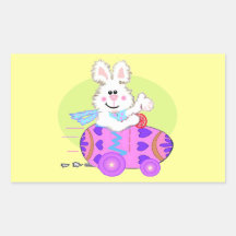 Conejito de pascua pegatina