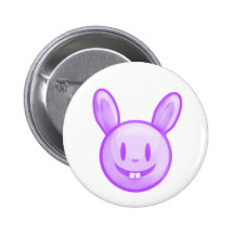 Conejito de pascua púrpura pins