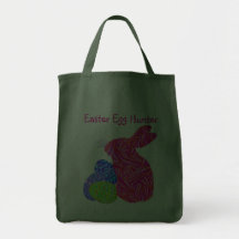 Conejito de pascua y la bolsa de asas rosados de l