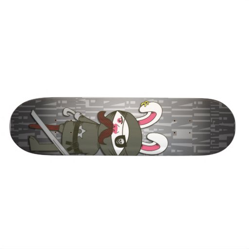 Conejito del bigote del pirata de Ninja Patineta Personalizada