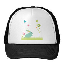 Conejito del ~ del conejo y plantilla del personal gorros  