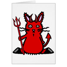 Conejito del diablo felicitacion 