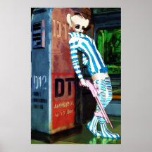 Conejito del espacio poster