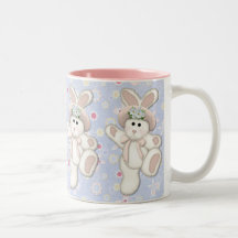 Conejito del país taza de café