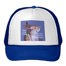Conejito del vegano gorras