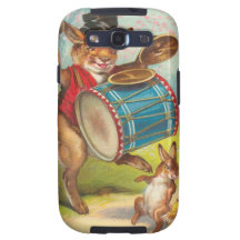 Conejito del vintage que hace música