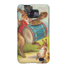 Conejito del vintage que hace música samsung galaxy s2 carcasa