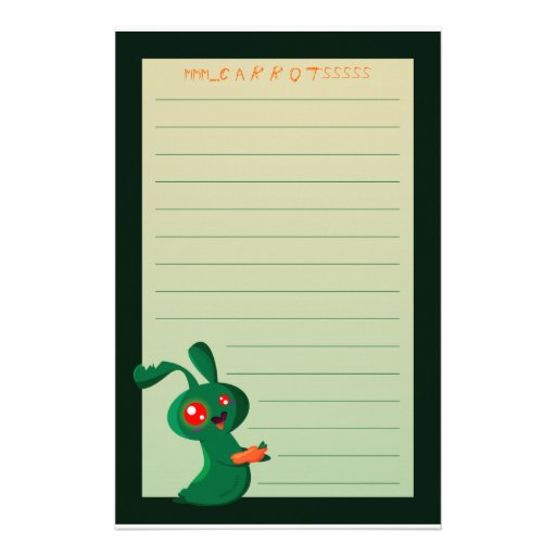 Conejito del zombi papelería
