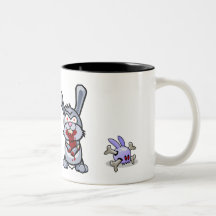 Conejito del zombi taza
