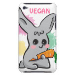 Conejito gris del vegano con el caso del tacto de  iPod Case-Mate carcasa